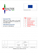 D1.3 Test report Fatigue of composites for tidal turbine blades